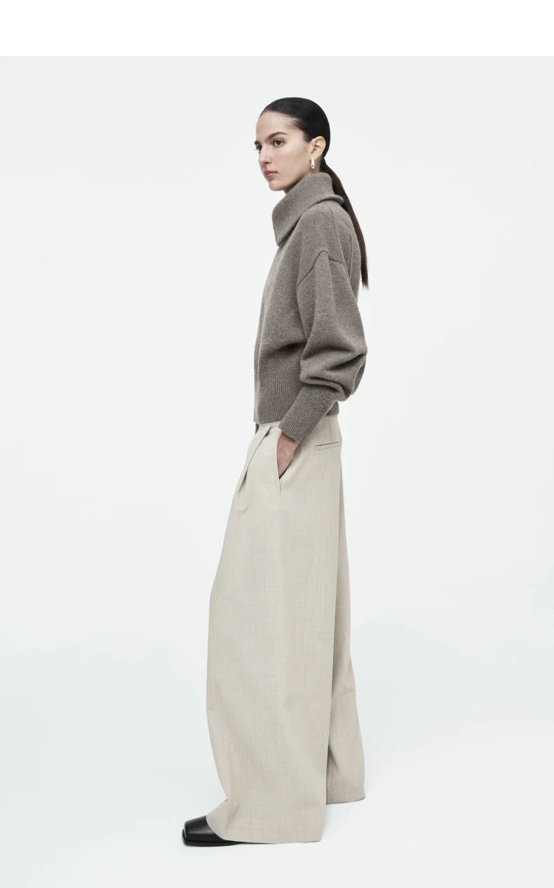 Ethereal MD 2026 YAZHIMEI cos mod spring new style of Ladies' casual standard fit waist-cinching knitted pilot jacket