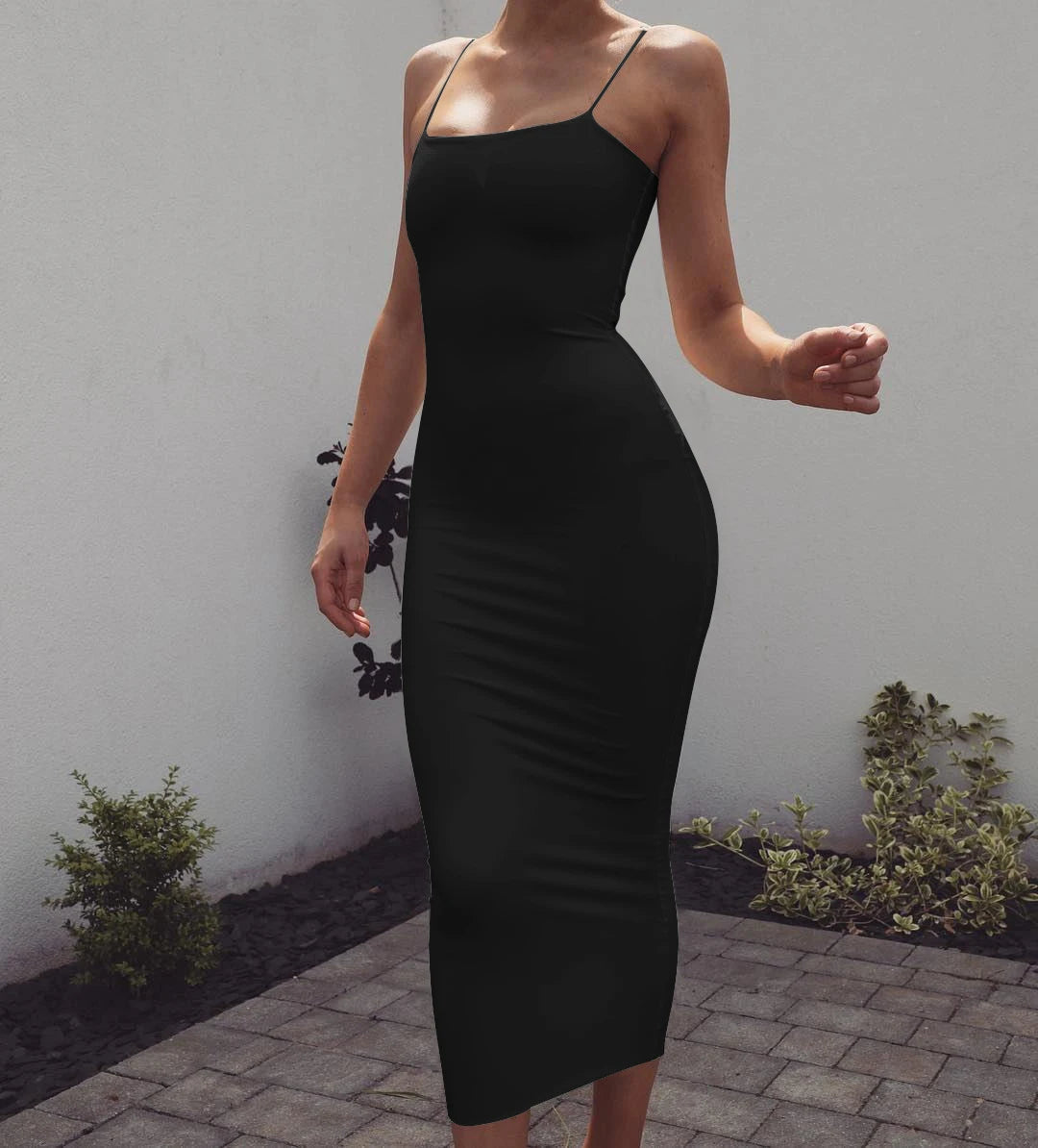 JZ461 Summer Women's Dress Long Sling Dresses Club Sexy Suspender Dress