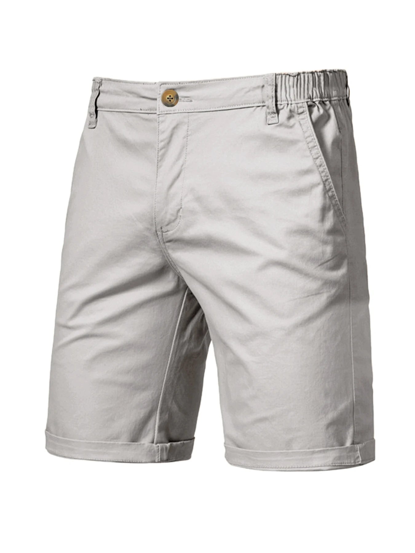 2025 Men's Solid Color Casual Short Pants Beach Breathable Comfortable Straight Short Trousers Hawaiian Holiday Men'S Pants 3XL