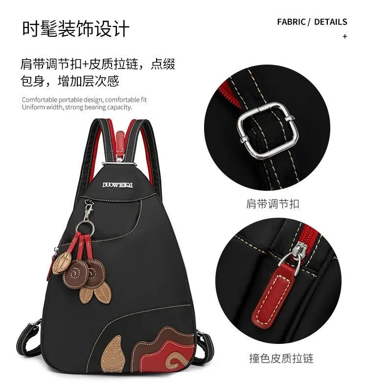 Casual Solid Nylon Designer Style Backpacks for Women 2026 High Quality Simple Versatile Commute Hot Trendy Sweet School Bags