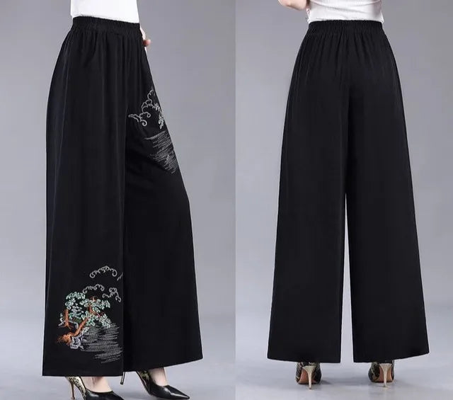Female Trousers Skirt Korean Fashion G Classic Harajuku 90s Comfortable Stretch High Quality Clothing Embroidery Women's Pants