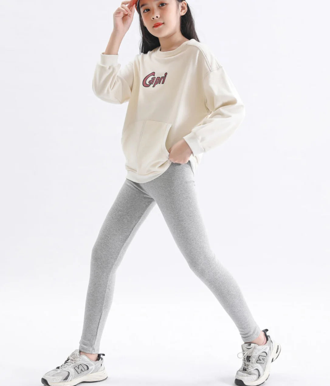Girls' Leggings Spring And Autumn Style 95 Cotton Female Baby Elastic Pants Children's Slim outer Wear Pants