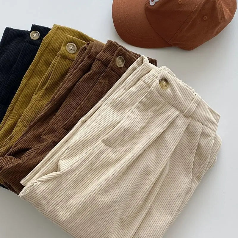 Thin/Thick Winter Lined Wide Leg Pants CasualThicken Warm Baggy Sweatpants Women HighWaist Korean Lamb Fluff Straight Pantalones