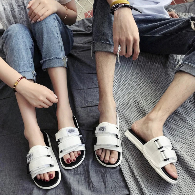 Trendy and Fashionable Sandals and Slippers 2023 Summer New Daily Outwear Slippers Couples Versatile Classic Casual Slippers