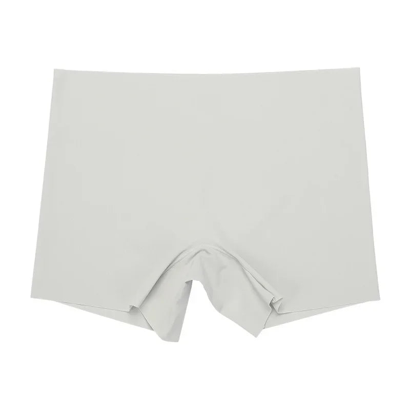 Safety Pants Women's Boxer Underwear Traceless Mid Waist plus-Sized plus Size Ice Silk Leggings Women Can Wear outside