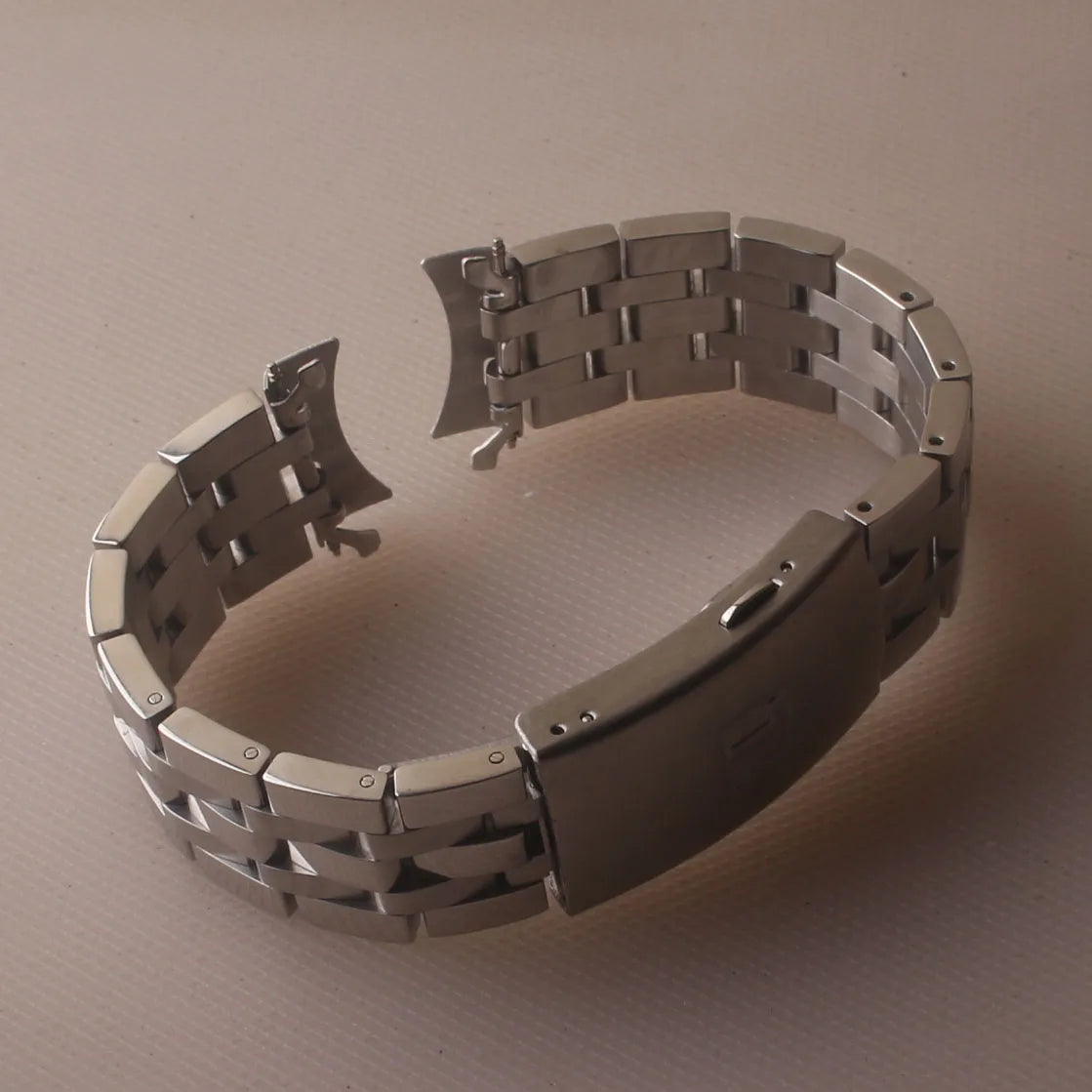Watchbands Bracelet For 1853 PRC200 T17 T461 T055 T014 Men Fold Clasp Strap Watches Accessories Stainless Steel Watch Band Chain