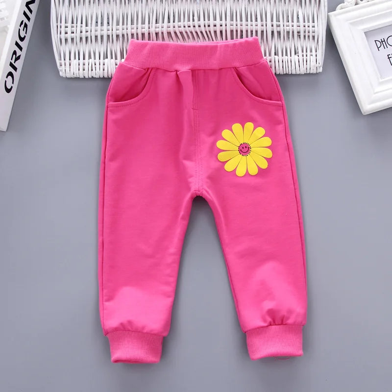 Fashion Autumn Children Suits Baby Boys Girls Clothes stamp Cotton T-Shirt Pants 2Pcs/sets Spring Toddler Clothing Sport Suits