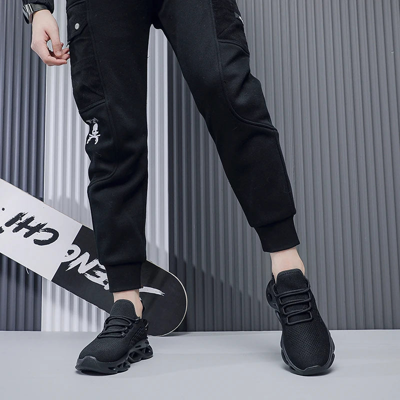 Plus Big Size 49 50 51 52 Men Mesh Sneakers Shock Absorbing Running Shoes Breathable Casual Walking Athletic Sports Trainers