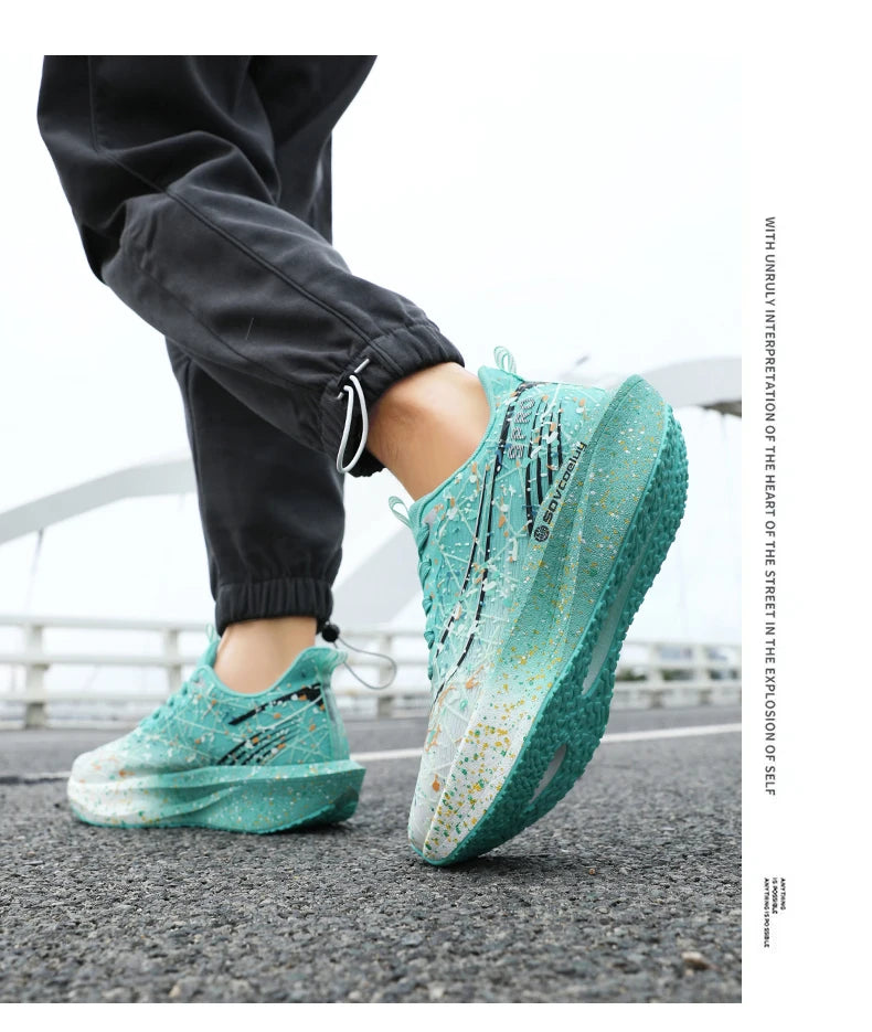 Marathon Men Running Shoes Carbon Board Speciality Sports Breathable Lightweight Women's Comfortable Chunta Athletic Sneakers