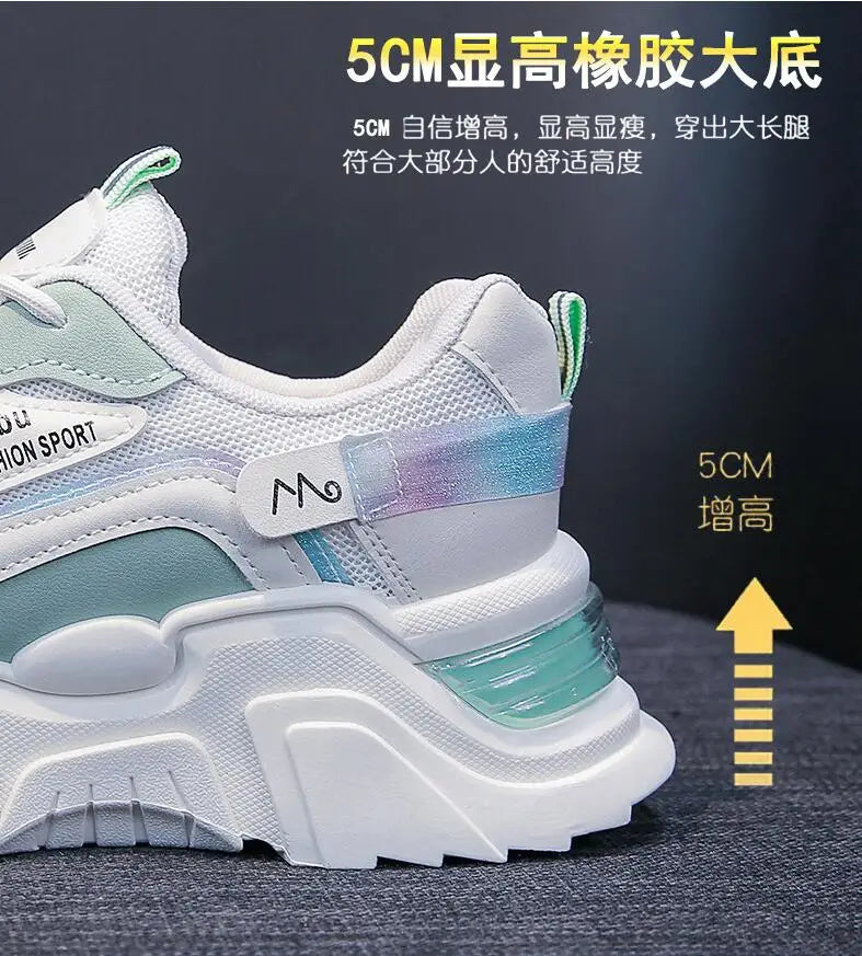 Spring/Autumn Women Running Shoes Breathable Casual Shoes Outdoor Light Weight Sports Shoes Casual Walking Sneakers
