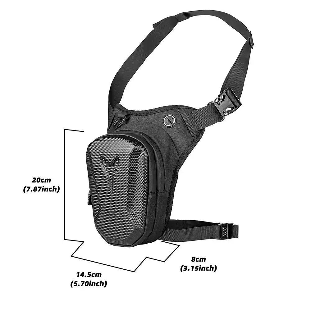 Motorcycle Bag Men Motorbike Leg Side Bag EVA Hard Shell Male Phone Waist Pack Motorcycle Drop Leg Bag Fanny Pack Bum Bags