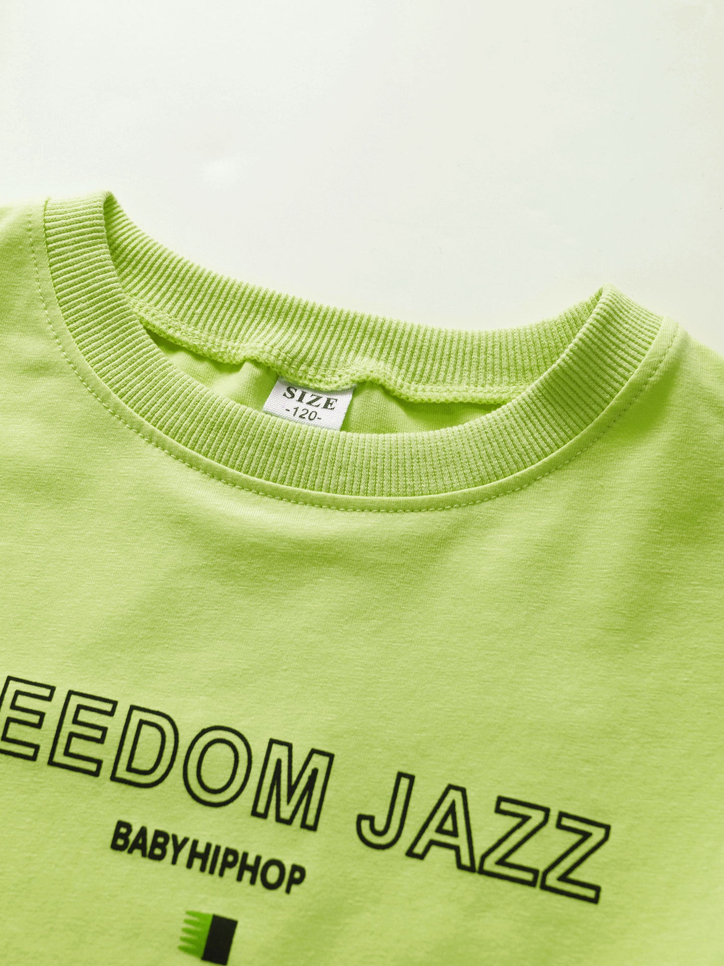 Kids Girl Long Sleeve Fashion Crop Top Casual Loose Pullover T-shirt for Hip-Hop Jazz Street Dance Performance School Daily Wear