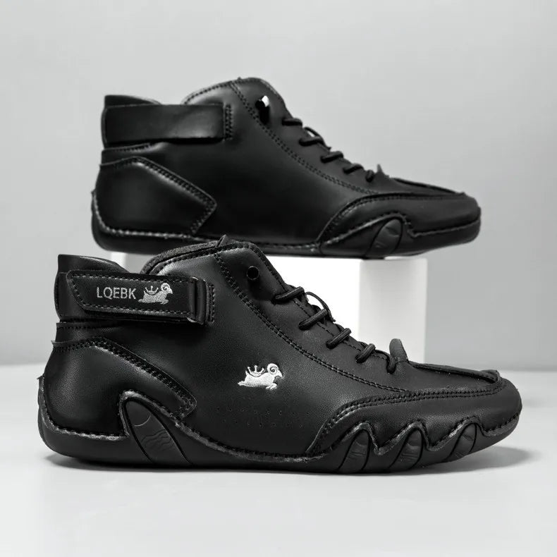 LDECK Leather Casual Shoes Sneakers for Men Fashion Outdoor Walking Loafers Shoes Comfortable Footwear Luxury Man Boots 2025 New