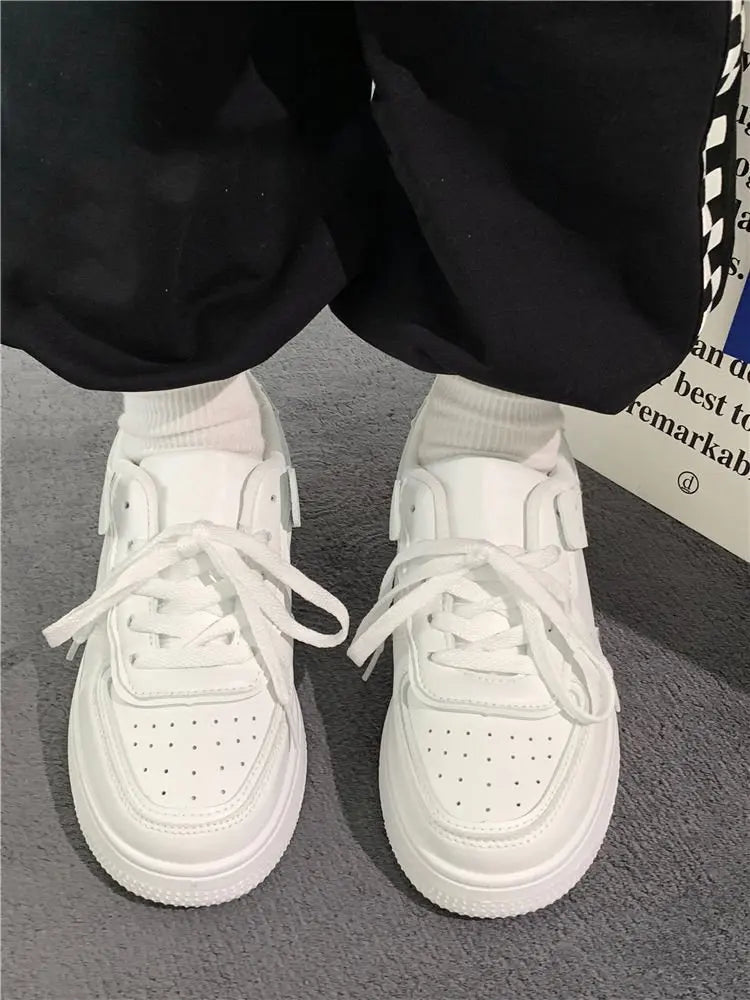 Tennis Sneakers Woman Spring Autumn Sports Board Shoes Fashion Comfort Colorful Casual Academy Style Little White Shoes Female