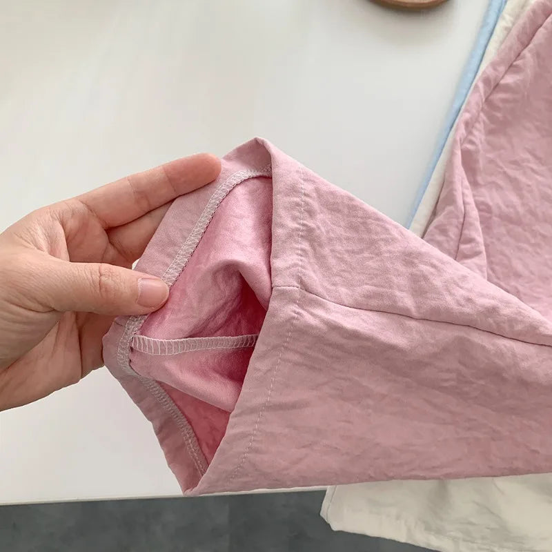 Casual Teen Girl Clothes  2 To 8  9 12 Years Kids Girls Pants Solid Color Trousers Children's Pants For Cute Elegant Girl Wear