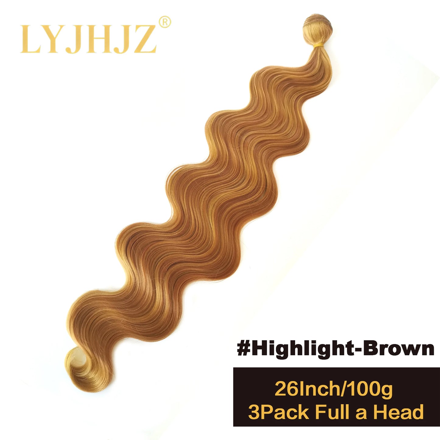 Colorful Body Wave Hair Bundles 613 Piano Blonde Natural Synthetic Hair Extensions Ombre Thick Ponytail Loose Deep Hair Weaving