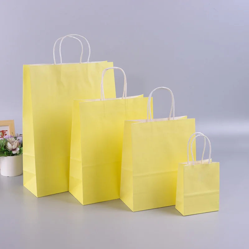 6pcs Macaron Paper Bags Candy Gift Packaging Bags Kids Unicorn Birthday Party Decor Baby Shower Supplies Wedding Decor