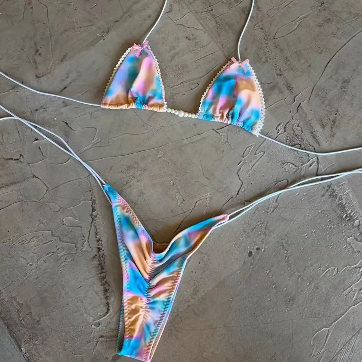 Micro Bikinis 2026 Sexy Women Swimsuit Swimwear Female Thong Bikini Set Biquini Bathing Suit Print Swimming Suits Beachwear