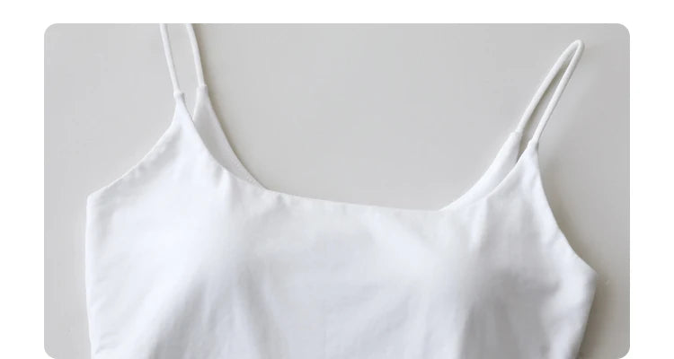 CHIC VEN Women's Tanks New Loose Short Camis Sleeveless Solid Crop Top Woman Clothing Spring Summer 2023