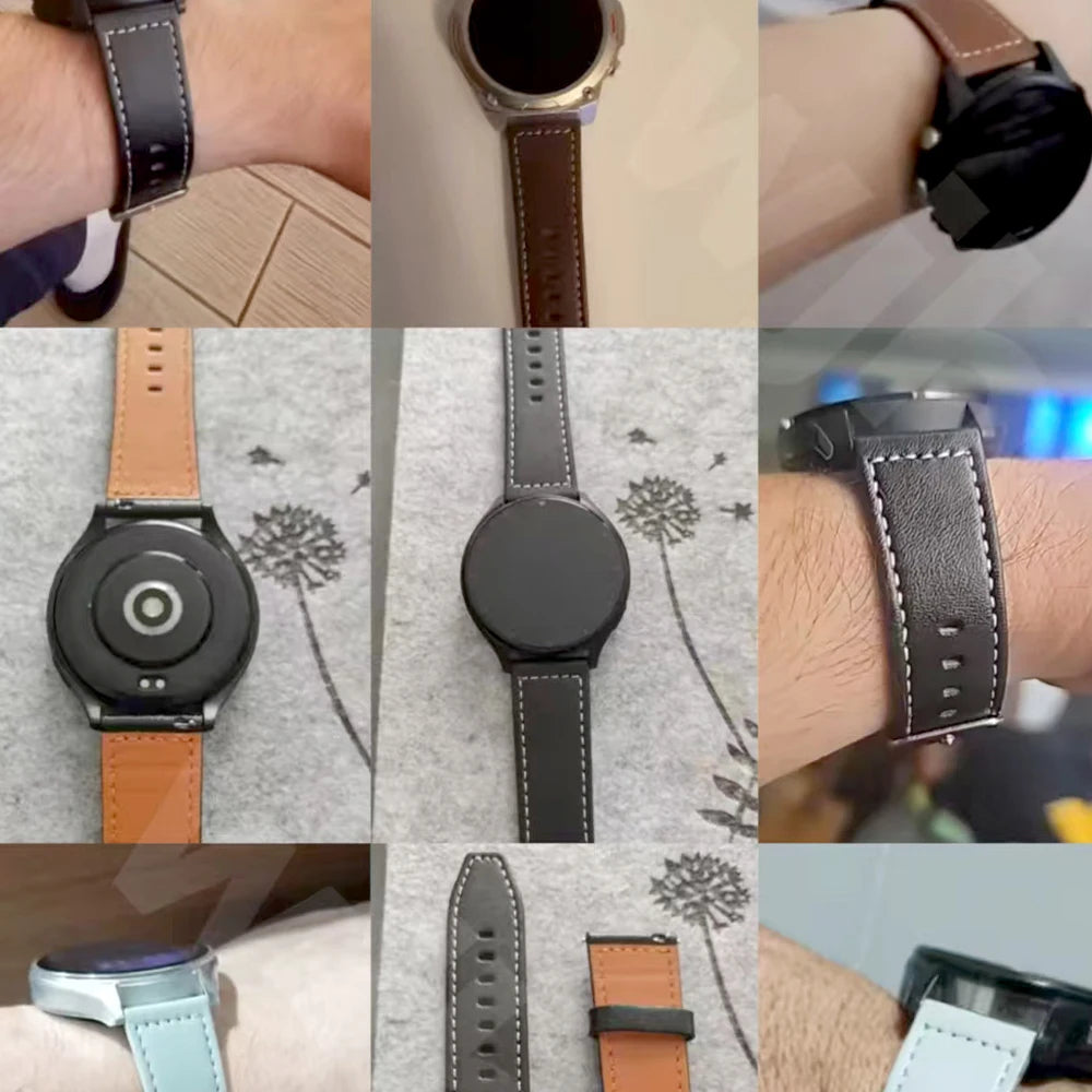 Replace Watchband For Garmin Venu sq 2 3 Vivoactive 4 5 6 Sport Bracelet Forerunner 570 165 265 255Music 20mm/22mm Leather Strap
