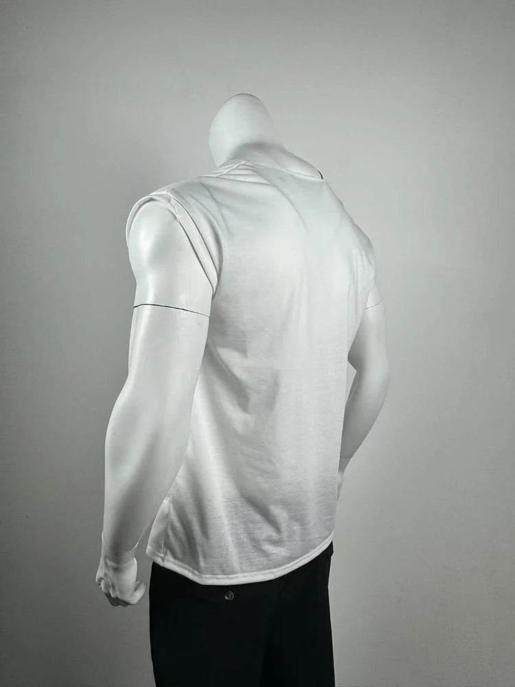 New Summer Men's Skinny Gym Tank Tops Leisure Popular Sleeveless Sportwear Fashion Loose Solid Color Bodybuilding Vest S-2XL