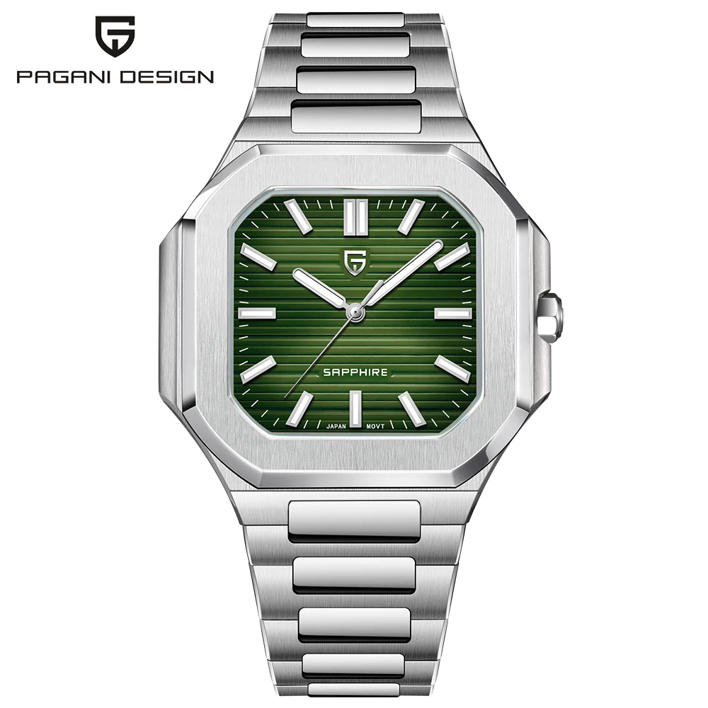 2026 New PAGANI DESIGN Men's Watches Luxury Quartz Watch For Man VH31 Wristwatches Waterproof AR Sapphire Mirror Stainless Steel