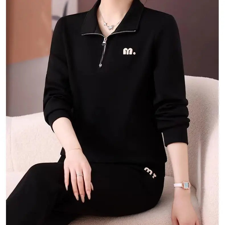 2025 Spring and Autumn New Women's Casual Sports Fashionable Young and Beautiful Two-Piece Set