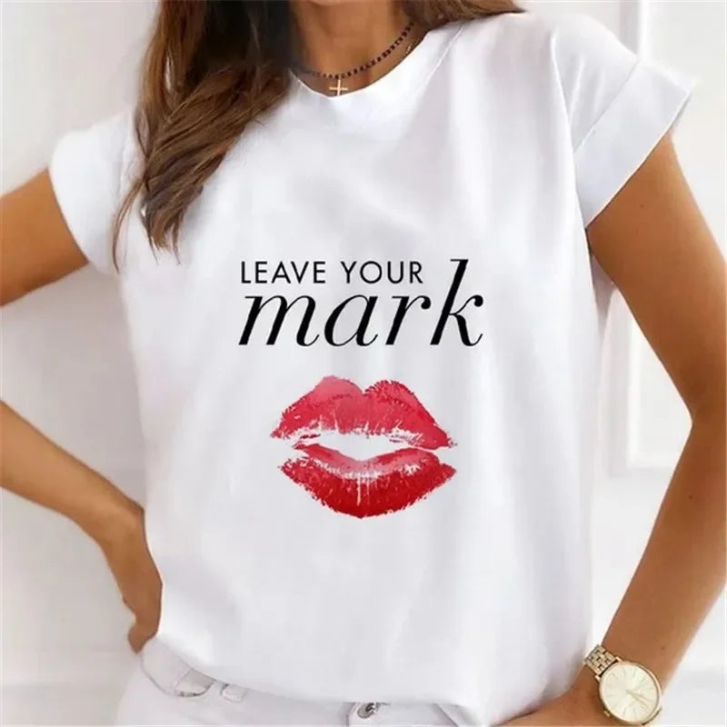 African Women's New Fashion City Girl Half Sleeve Basic Cute Clothes T-shirt Graphic T Shirts Y2k Tops Harajuku Vintage Tee