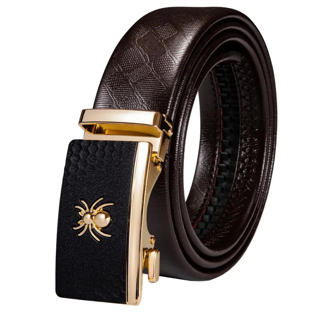 High Quality Mens Belts Black Brown Blue White Green Leather Straps Casual Gold Automatic Buckles Waistband Belt for Men Wedding BAZAARHUBO