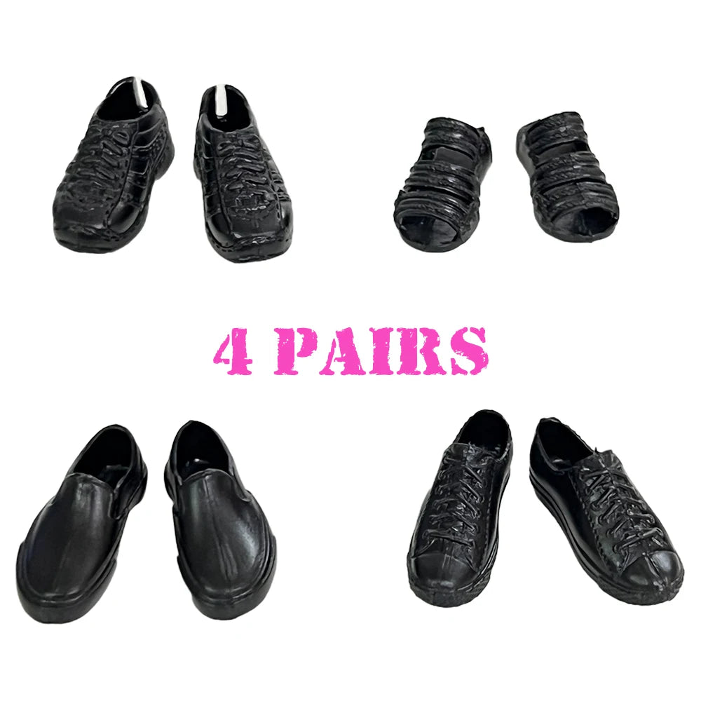 NK MIx 1/6 Doll Shoes Clothes 12 Inch Man Dolls Accessories 30CM Princess Doll Boots Fashion Leather Sneaker Slipper Gfit Toy JJ