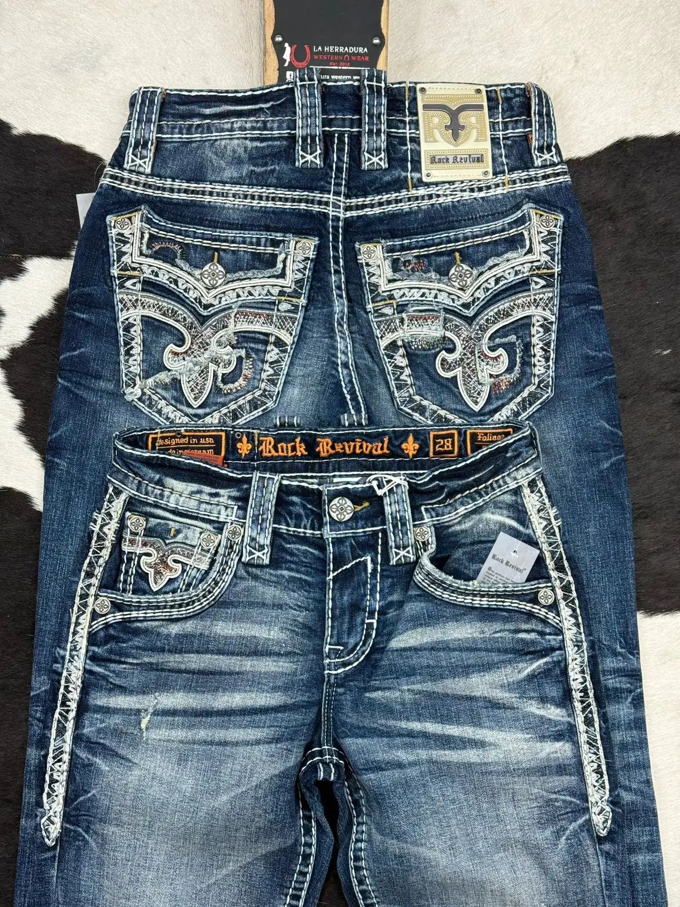 Y2K New Revival Mens Jeans Foliage Bootcut Women Gothic Blue Denim Embroidery Pocket Hip Hop Harajuku Wide Pants Street Wear