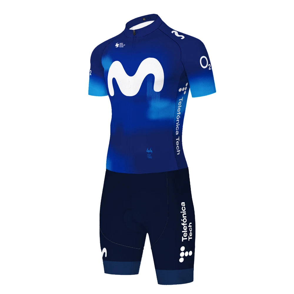 Movistar triathlon suit men Maillot Jumpsuit Road Racing Skinsuit Bike Jersey Sports Wear shorts cycling maillot cyclisme homme