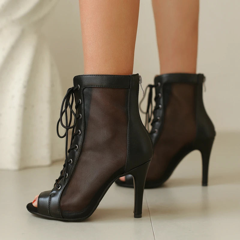 Women's Jazz Dance High Heels Shoes Black Sandals Sexy Party Stilettos Boots for Ballroom Jazz Dancing Heels Shoes Women Size 46