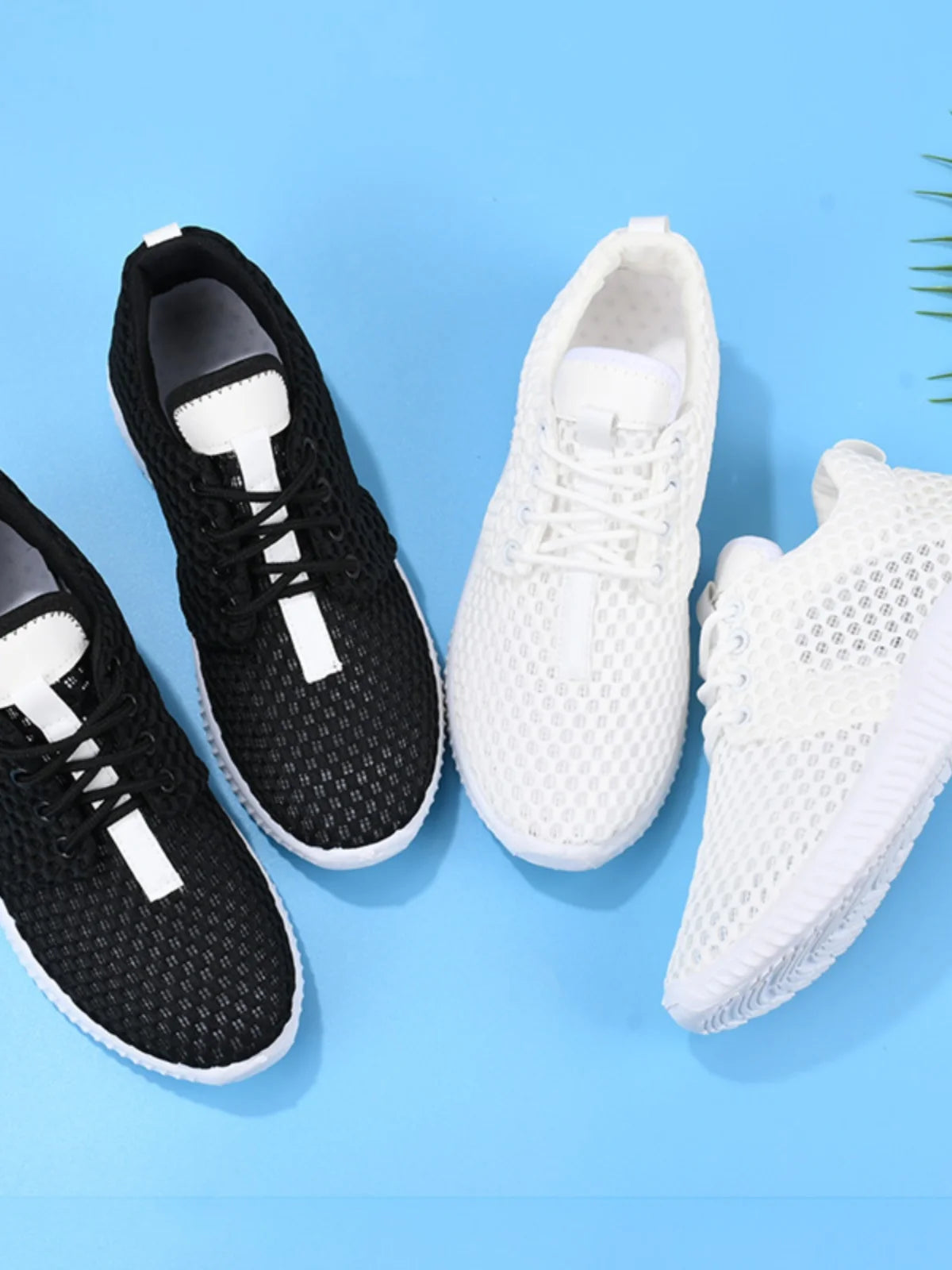 women's summer mesh shoes women's breathable mesh surface casual sports comfort mother's shoes anti slip soft sole  white shoe