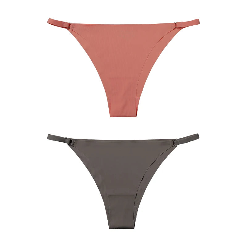 1Pc/2Pcs/4Pcs/7Pcs/Set Hot Sale Women's Panty Thin Belt Sexy Cotton Crotch Briefs Comfortable Breathable Seamless Panties