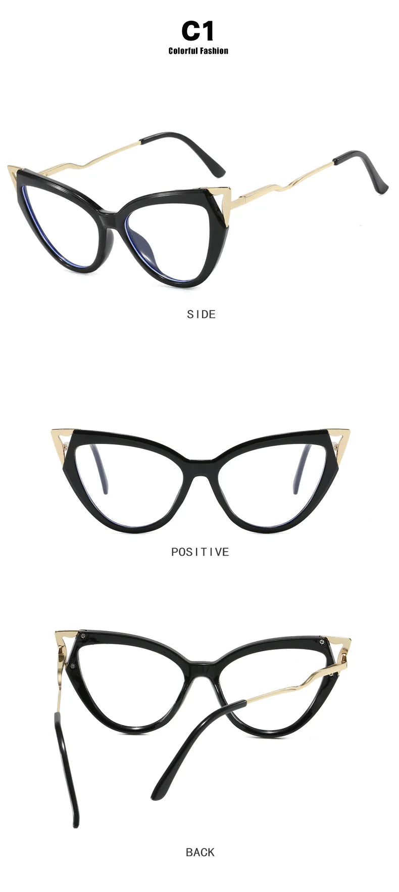 Plain Glasses Anti-Blue Light No Makeup Glasses Frame Fashionable Stylish Glasses Frame