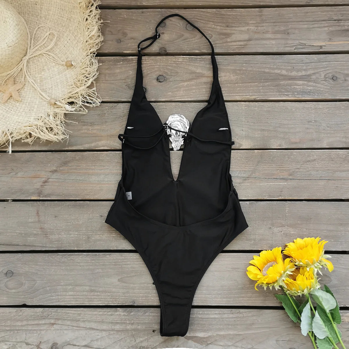 Sexy Deep V Neck Swimsuit With Skirt Women 2 Pcs Suits 2025  High Leg Backless Swimwear Fashion Female Holiday Beachwear Outfits