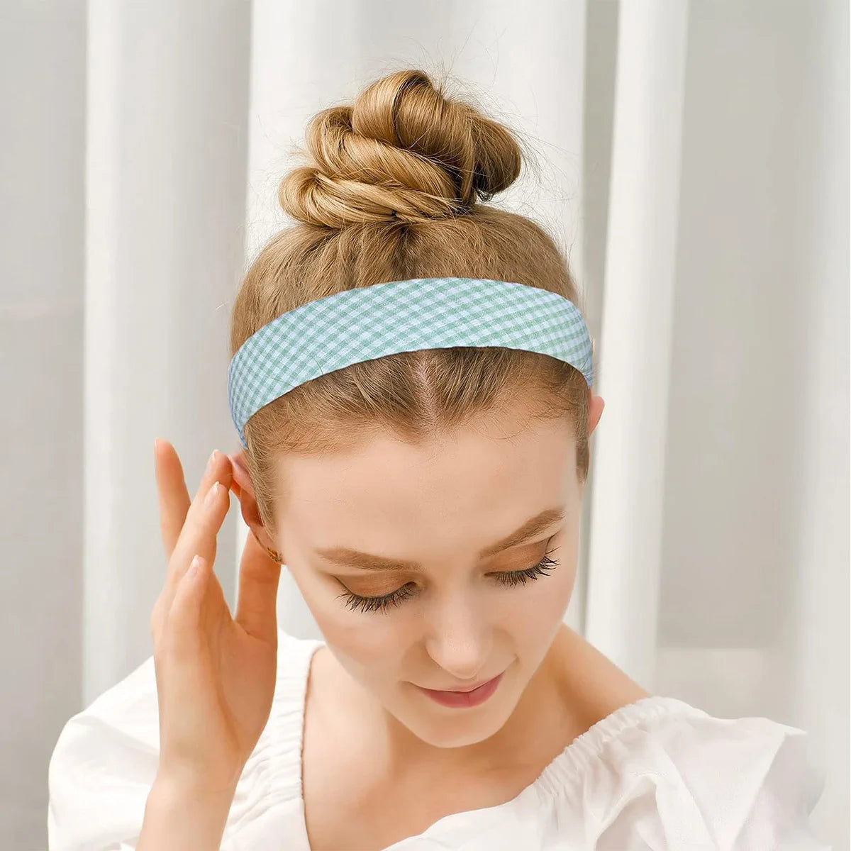 7Pcs Fashion Women Hair Band Floral Print Headbands Girls Simple Hairband Printed Hair Hoop Female Hair Accessories Headwear BAZAARHUBO