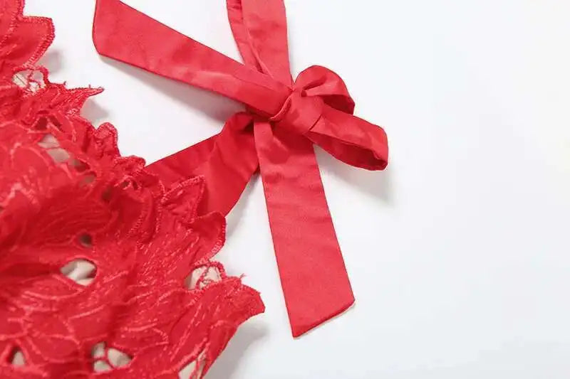 Townlike Hollow Out Slim Bodycon Christmas Dress Women 2024 Summer Dress Bow Embroidery Maxi Long Sexy Party Dresses