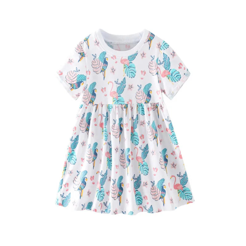 Dresses with collar baby girls clothing dresses horse girls Princess Flower Girl Dress Summer Tutu Wedding Birthday Party Dress
