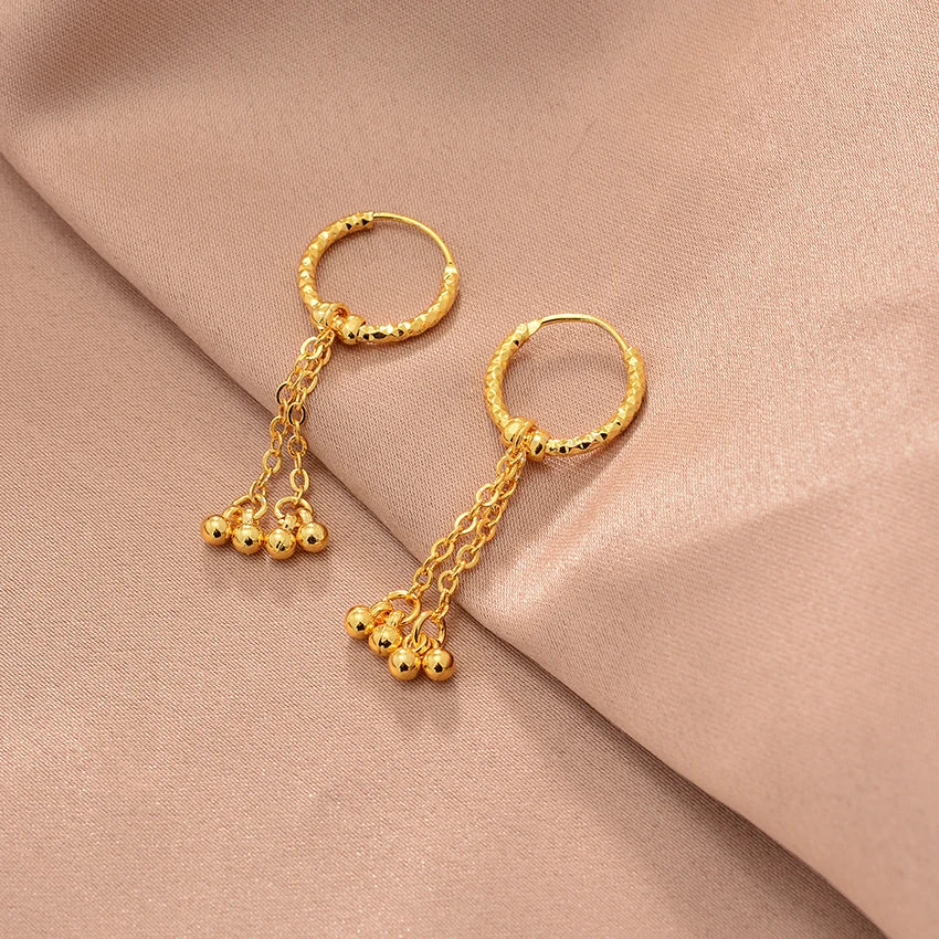 Ethiopian Gold Color Earrings For Woman African Fashion Wedding Bridal Party Wife Earrings Jewelry New