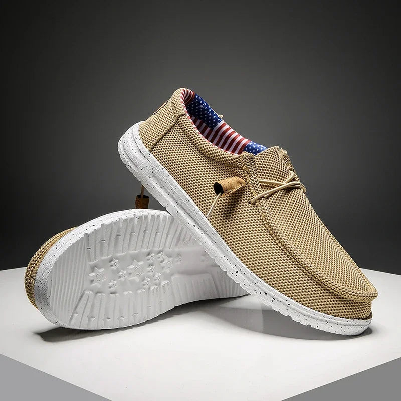 Canvas Loafers Comfortable Walking Flats for Man  Non Slip Soft Moccasins Sneakers Summer loafers Men Casual Shoes Slip on