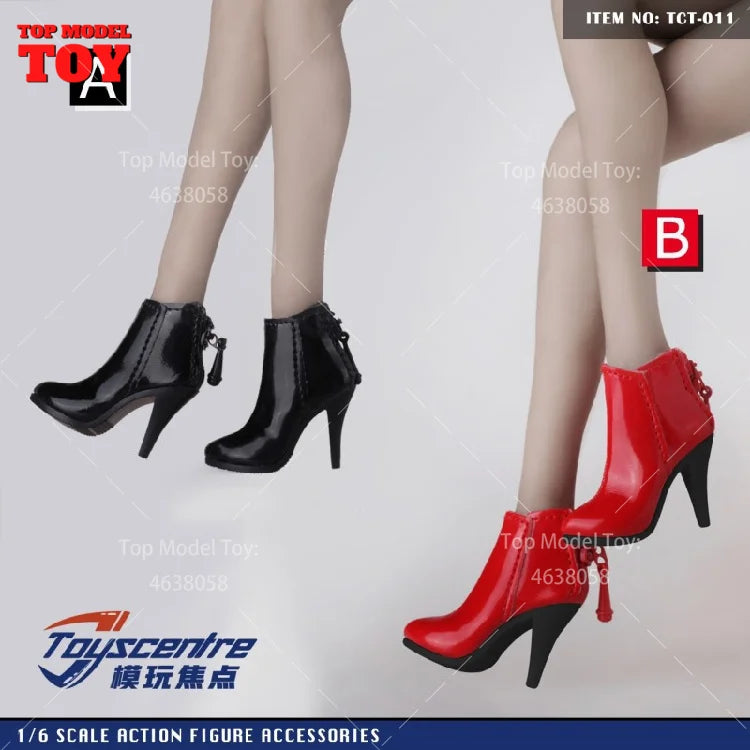 Toyscentre TCT-029 TCT-020 1/6 Female High Heels Boots Hollow Shoes Model TCT-003 4 5 6 7 8 9Fit 12'' Soldier Action Figure Body