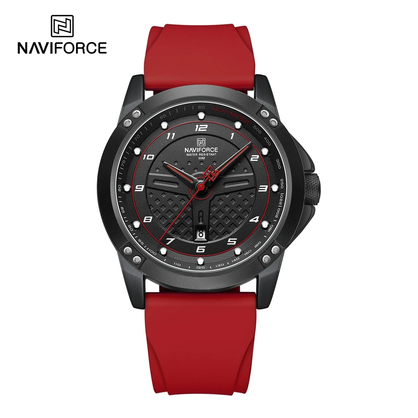 NAVIFORCE Trend Quartz Wristwatch Fashion Waterproof Men's Watches Sport Silicone Strap Male Luminous Clock Relogio Masculino