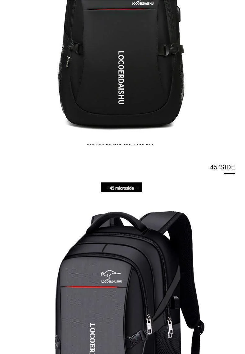 Men's and women's large-capacity trendy outdoor travel casual backpacks and schoolbags, airplane cabin backpacks