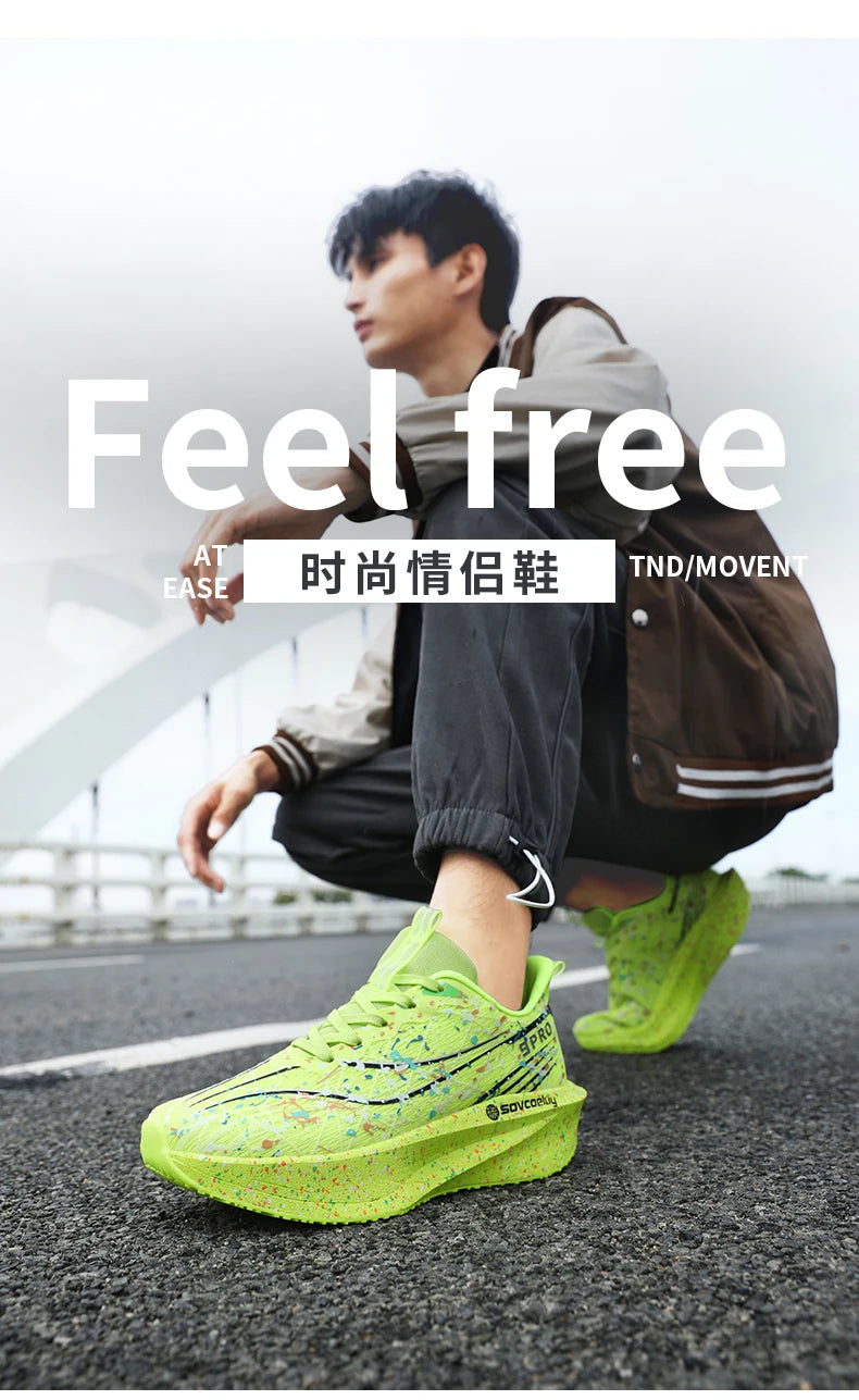 Marathon Men Running Shoes Carbon Board Speciality Sports Breathable Lightweight Women's Comfortable Chunta Athletic Sneakers