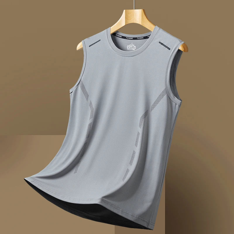 YJKVUR Sports Quick Dry Sleeveless T-Shirt for Men Summer Men Basketball Gym Clothing Breathable Lightweight Plus Size Tank Top