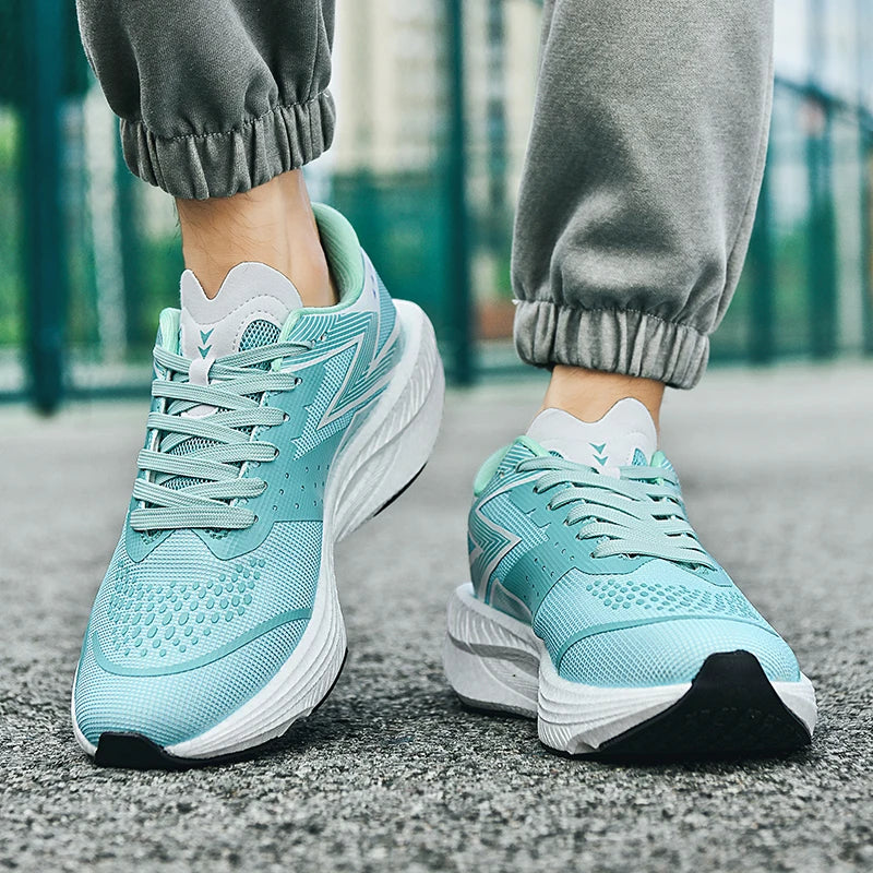 Running Shoes Carbon Board Speciality Marathon Men Sports Breathable Lightweight Women's Comfortable Athletic Nonskid Sneakers