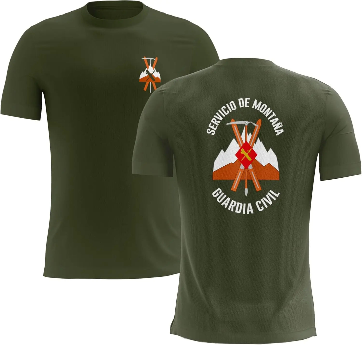Spain National Guard Civil Mountain Rescue Service T-shirt Short Sleeve Casual 100% Cotton Shirt