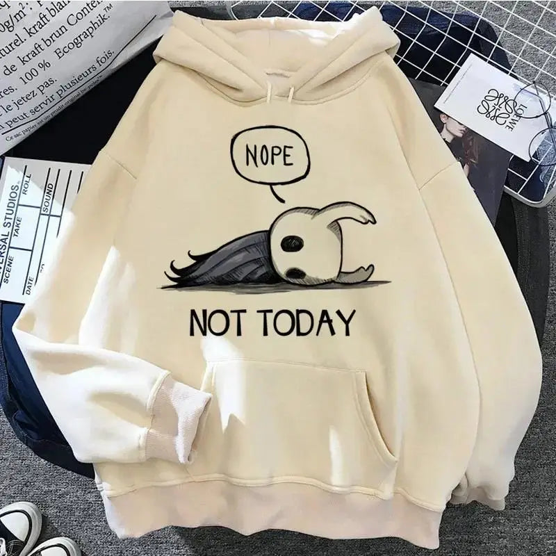 Hollow Knight Hoodies Men Korea Ulzzang Grunge Y2k Aesthetic Fmale Autumn and Winter Pullover Hoddies Streetwear Graphic